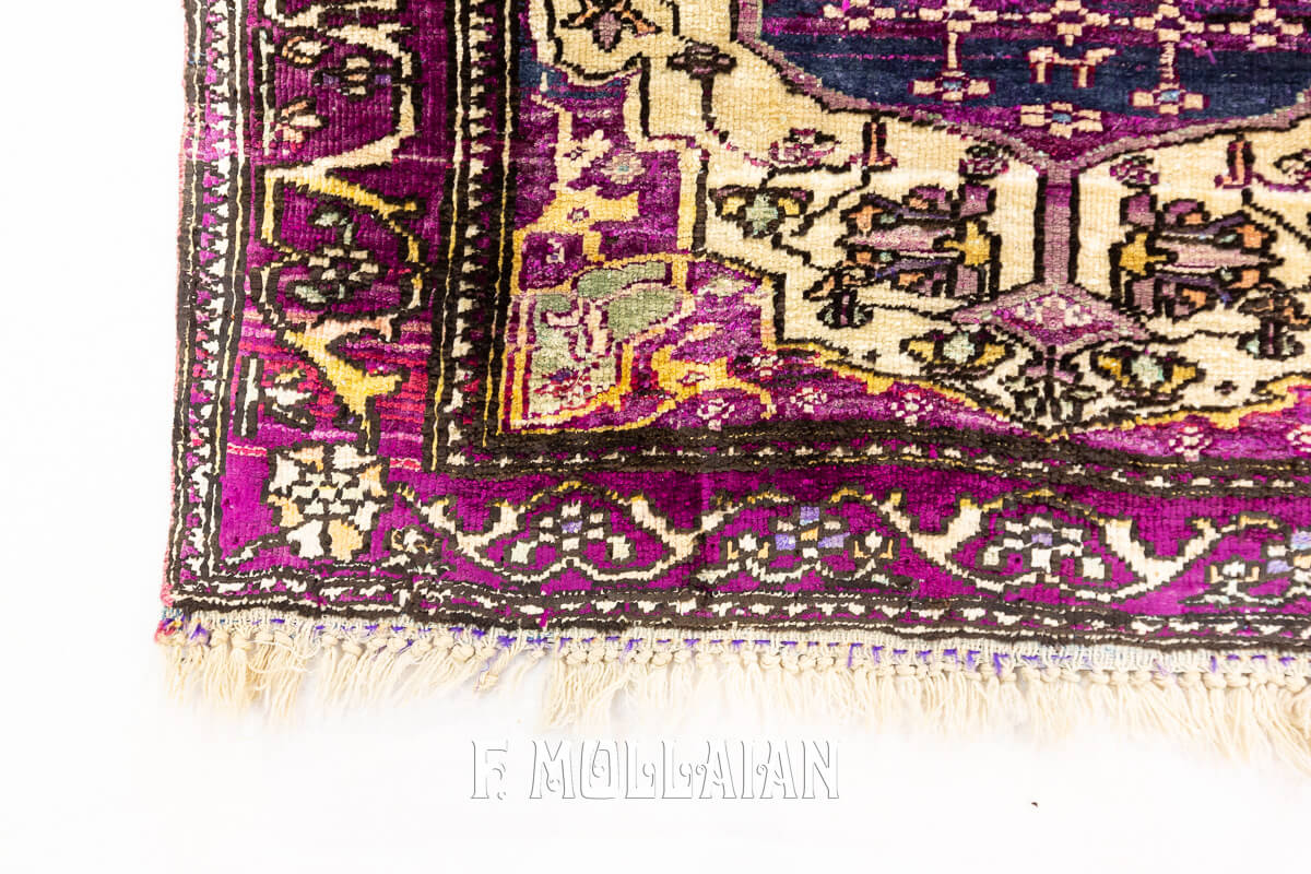 Tappeto Farahan in Seta Color Viola n°:684295